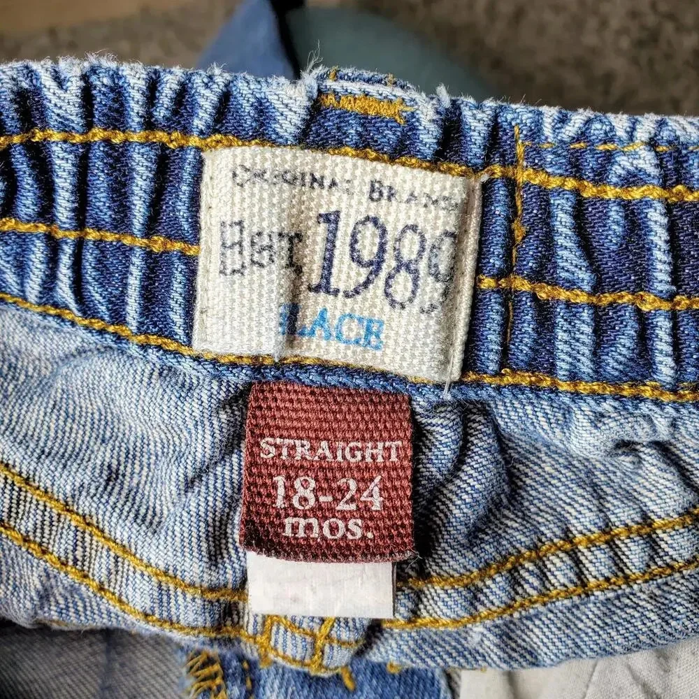 The Children's Place Medium Wash Boys Straight Denim Blue Jeans Size 18-…